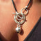Silver vintage style necklace