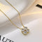 Delicate silver clover necklace with a timeless design