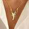 Gold and silver fairy necklace