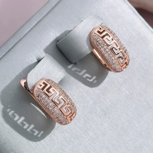 Elegant earrings in light color